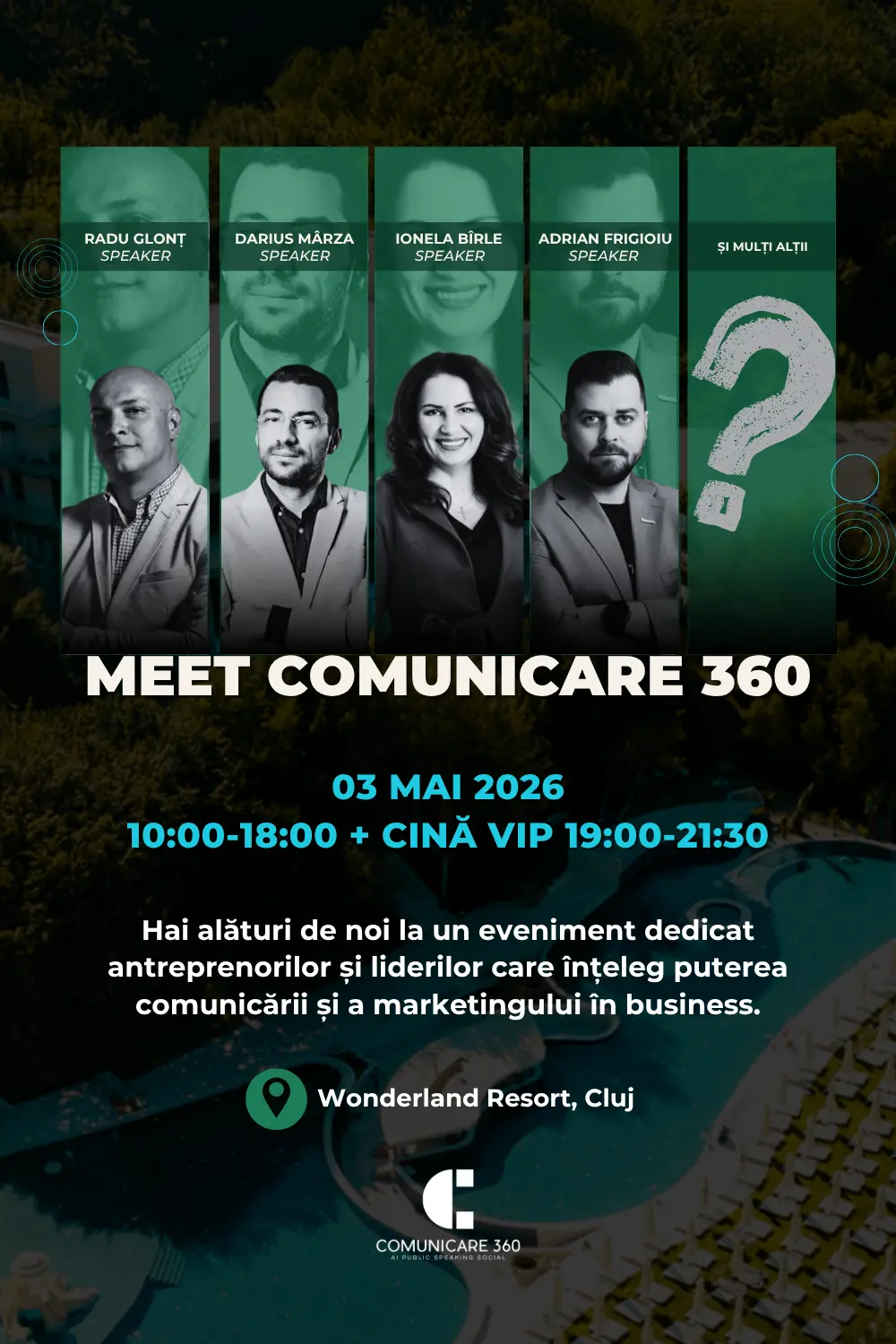 Meet Comunicare 360 — 3 Mai 2026, Wonderland Resort Cluj